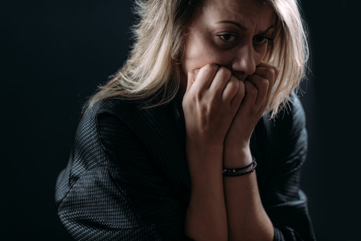 woman having some detox symptoms